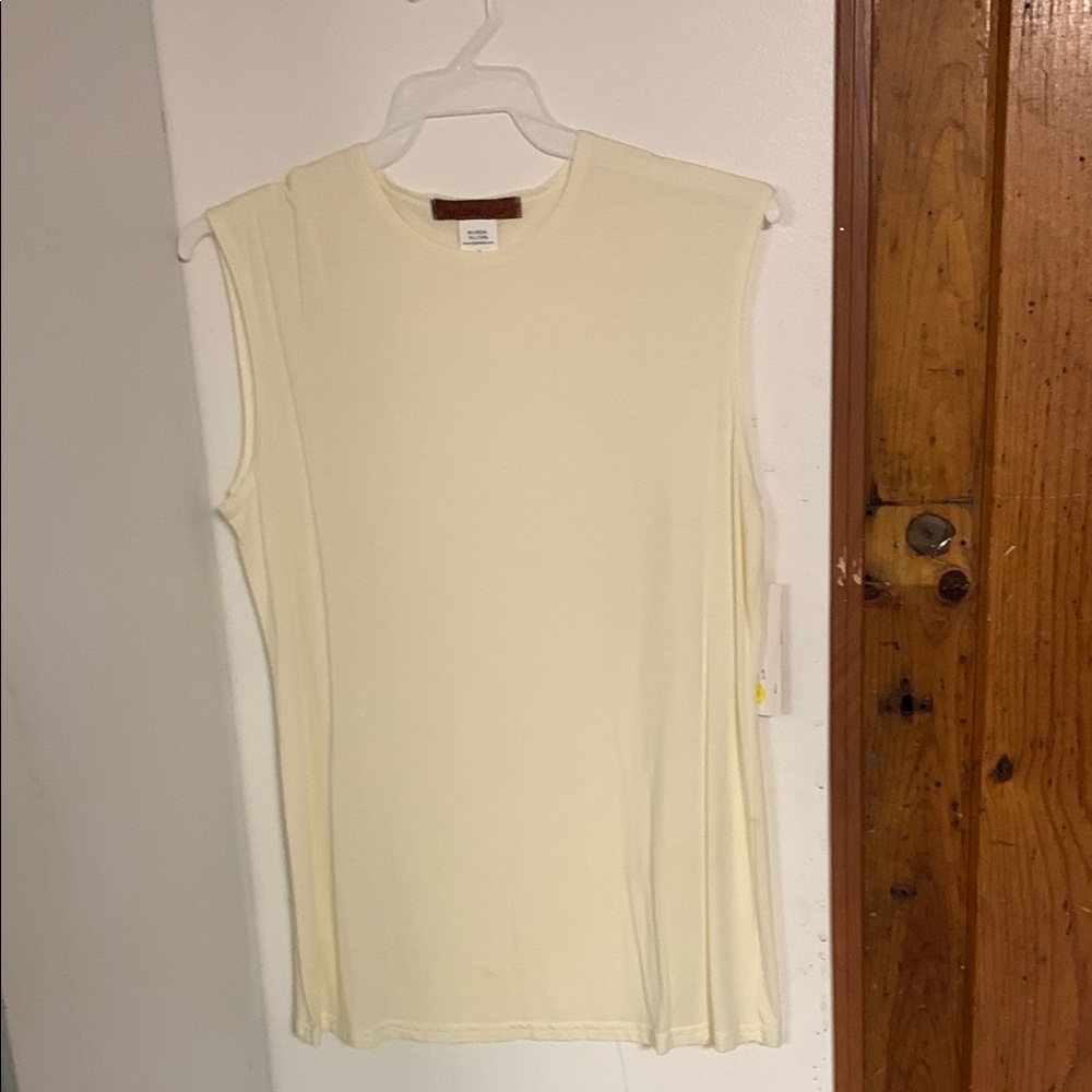 Sleeveless Cream Top